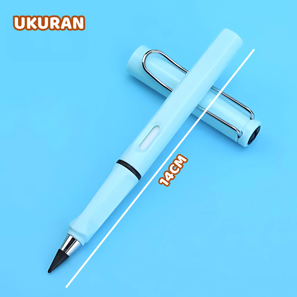 Pensil Abadi Eternal Ungu Anti Patah Isi Besar - Gambar 2