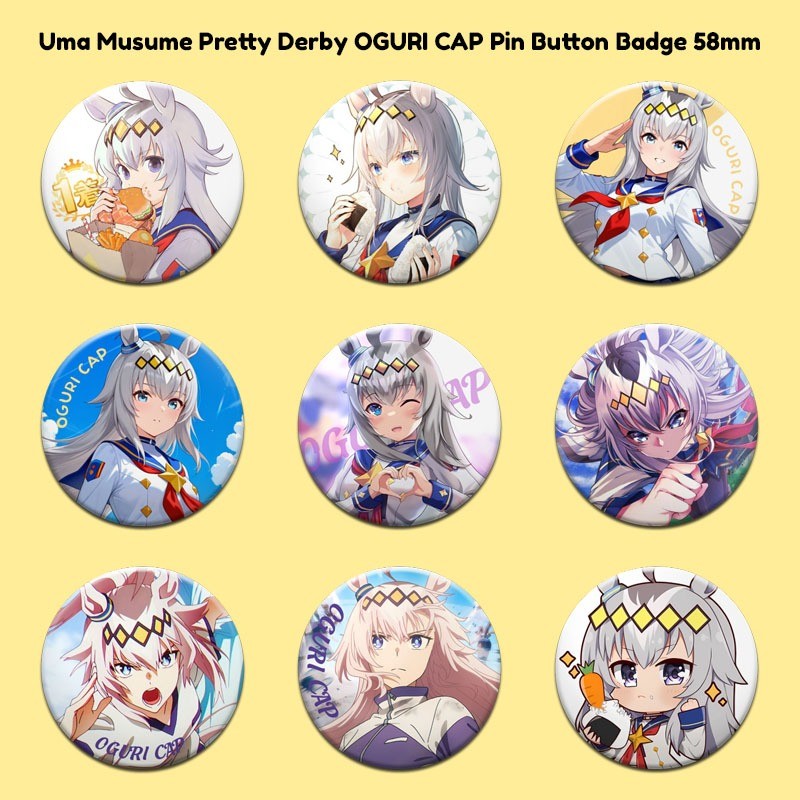 Lencana Butang Pin OGURI CAP Uma Musume Pretty Derby Pin Button Badge ...