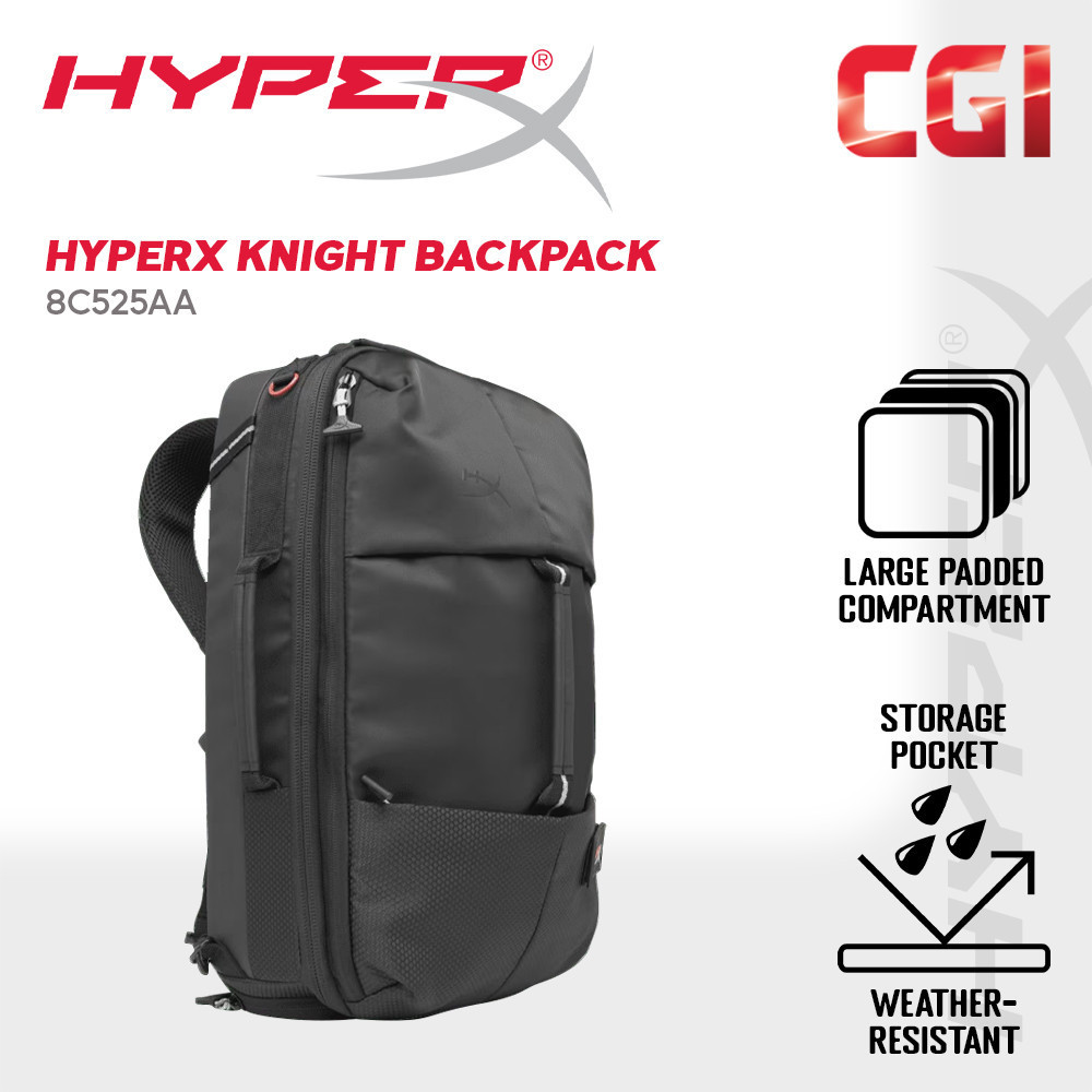 HyperX Knight Weather Resistant Gaming Backpack - 8C525AA | Shopee ...