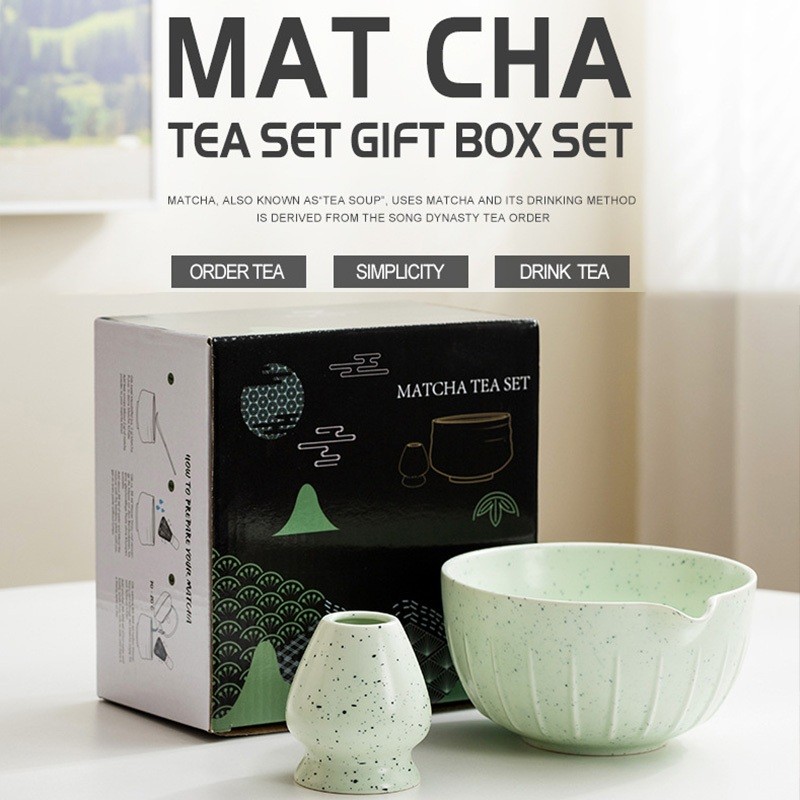 Matcha bowl Japanese Matcha Tea Set Ceramic Matcha Bowl (Chawan) with ...