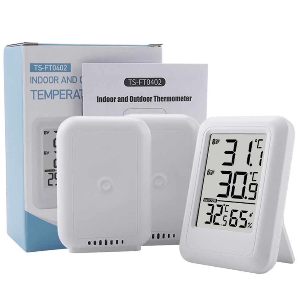 Wireless Weather Station Temperature and Humidity Monitor 100m Range ...