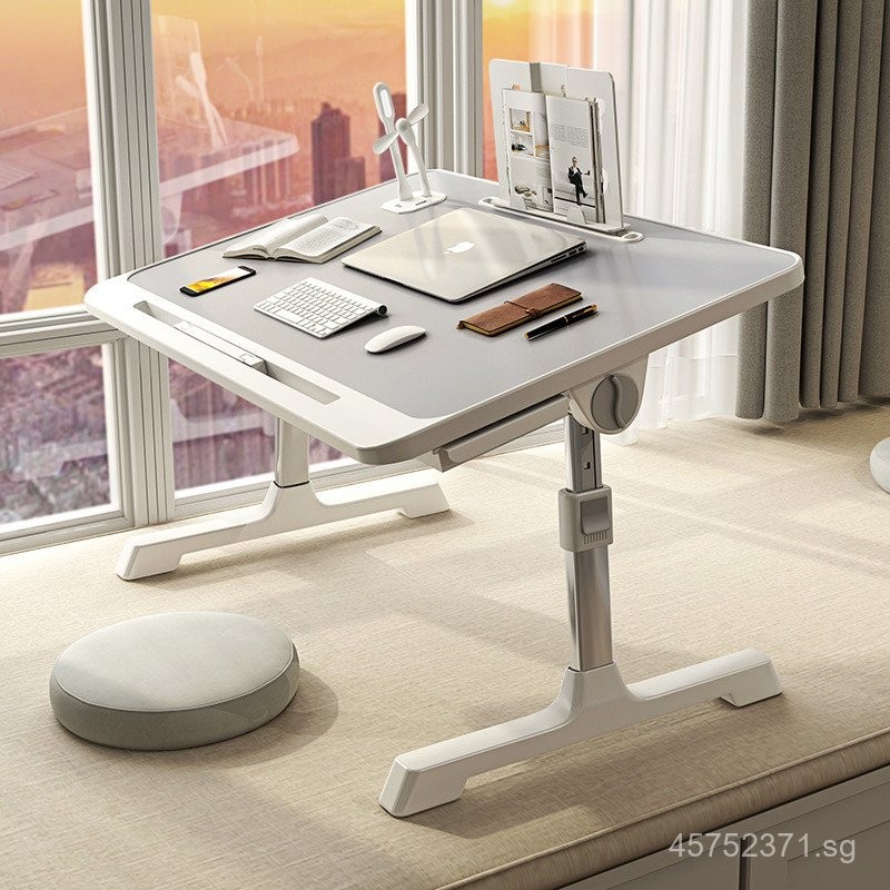 Bedside Folding Small Table Adjustable Height Dormitory Loft Bed Small ...