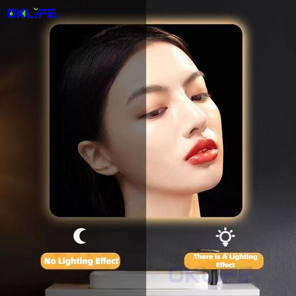 Led mirror makeup mirror Bathroom intelligent mirror Adjustable Toilet Mirror view 4