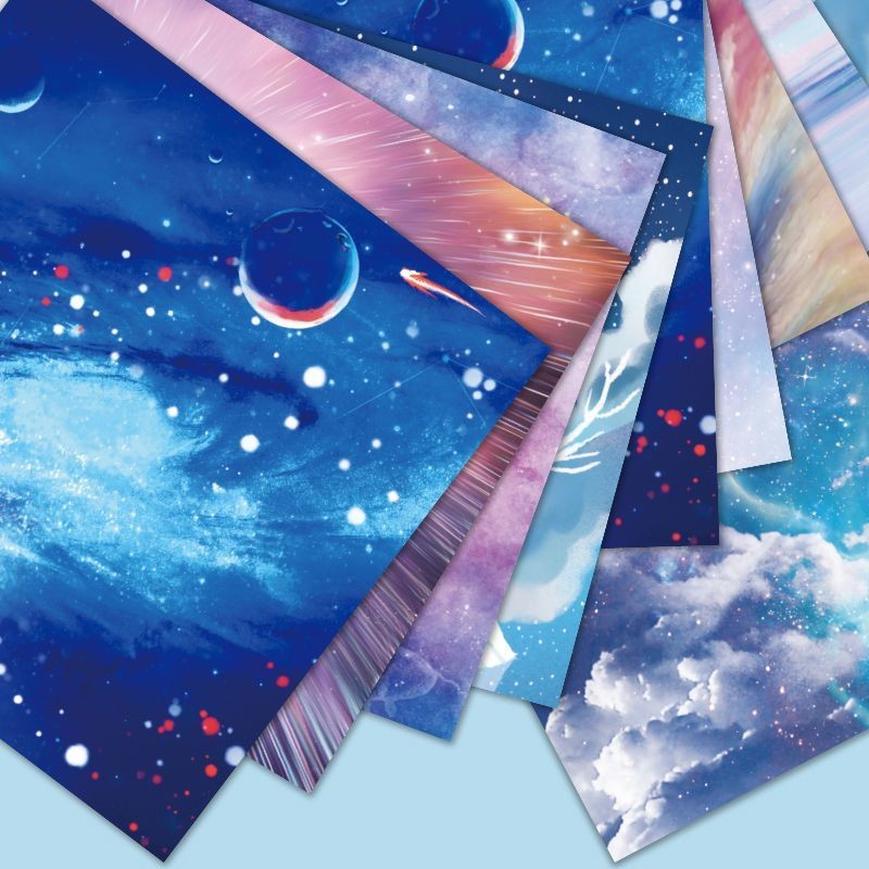 Space Travel Origami Handicraft Children's Starry Sky Colored Paper ...