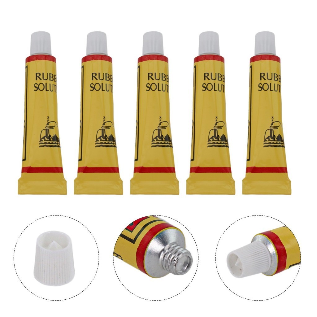 【HEPA】 5× Bicycle Motorcycle Tire Tube Patching Glue Cement Adhesive ...
