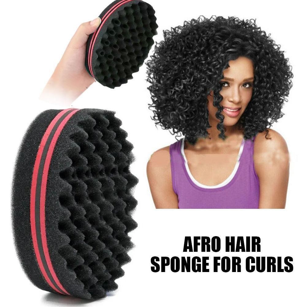 Barber Wave Double Sided Hair Brush Sponge Hair Small Twists Magic Sponge Brush Wave I9s1 Shopee Singapore