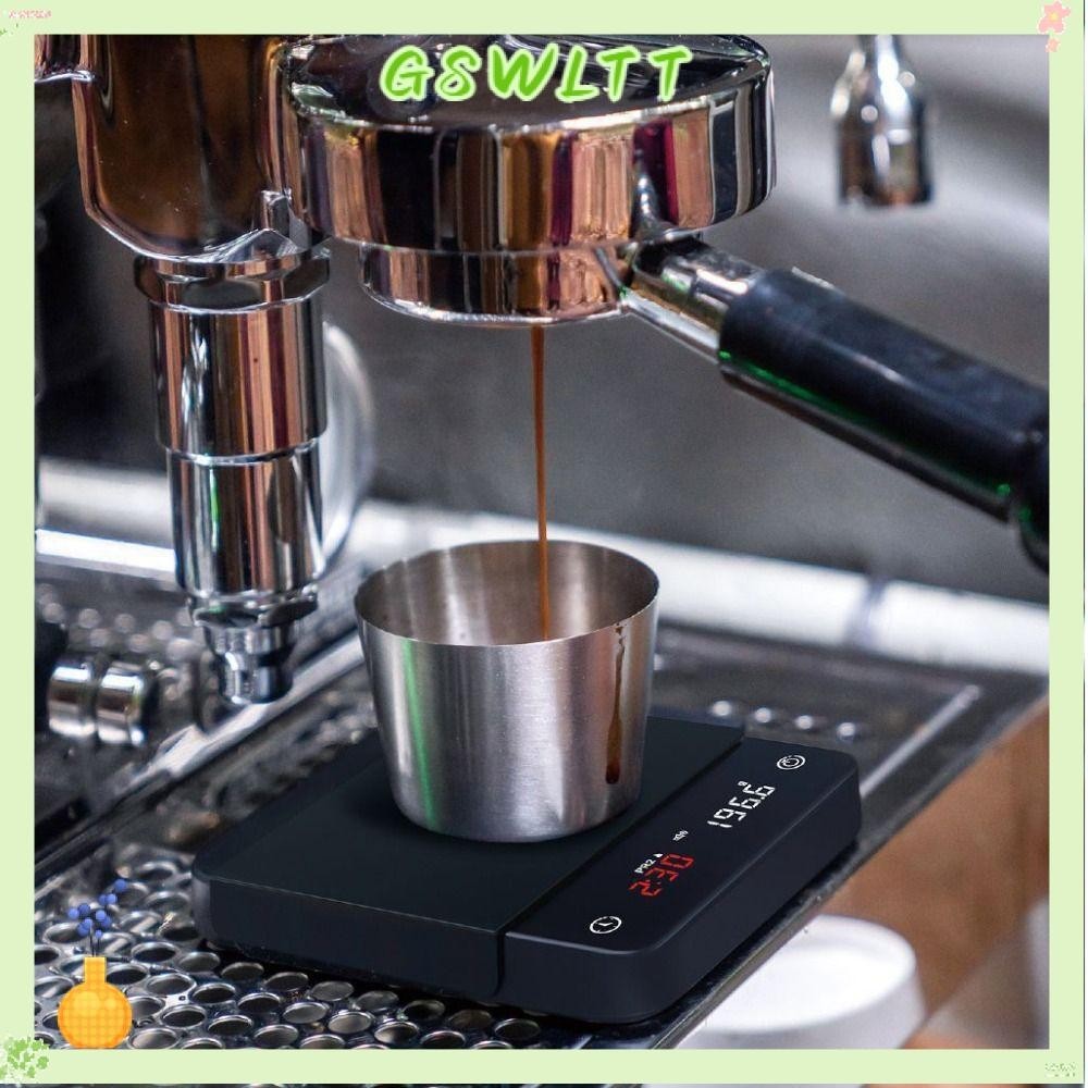 GSWLTT Electronic Scale, Cyclic Rechargeable Mini Digital Coffee Scale ...