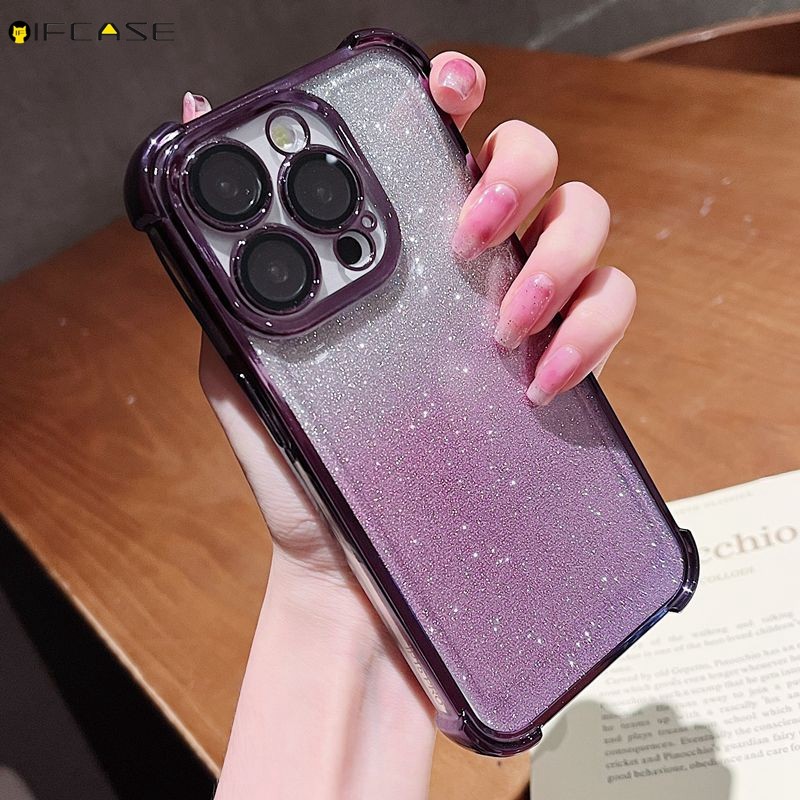 For Realme C63 4G C17 7i N63 Phone Case Gradient Plating Shiny