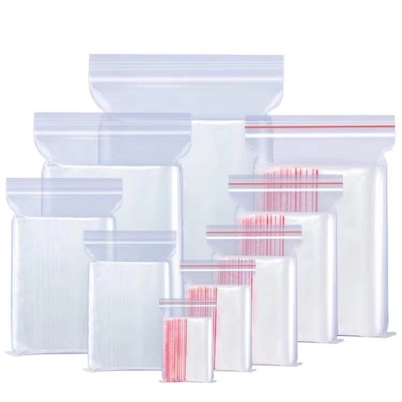 JOY Transparent Plastic Zipper Bag Small Large Food Grade ...