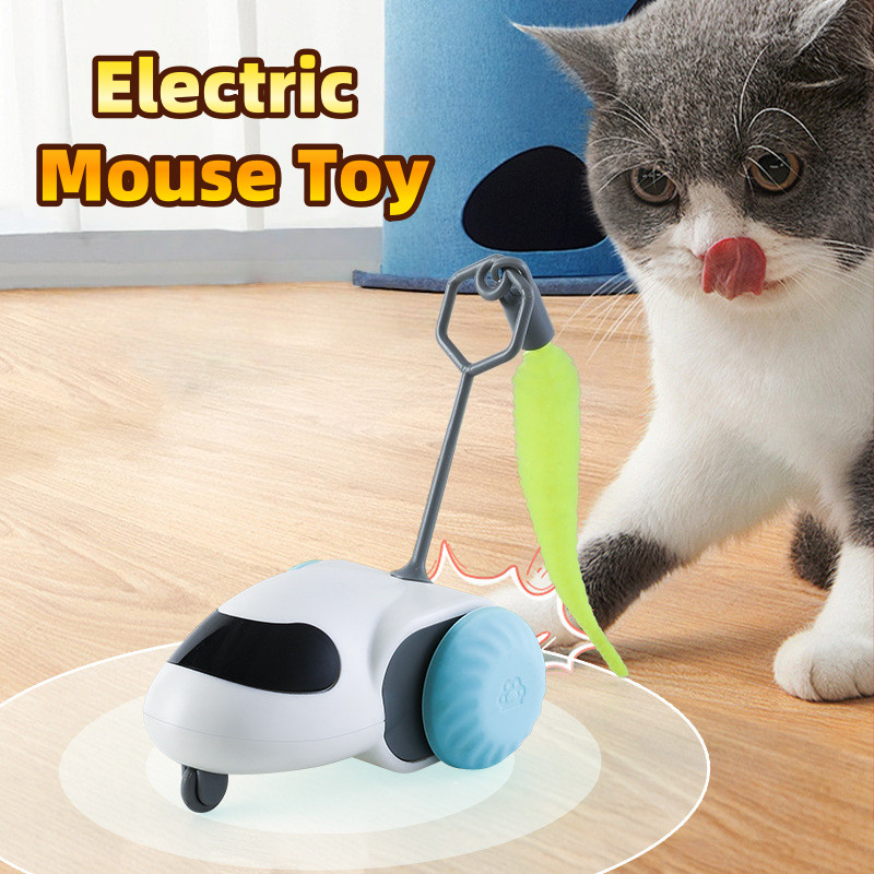 Electric Mouse Toy Wireless RC Cat Teaser Toy Rat Playing Toys Mainan ...