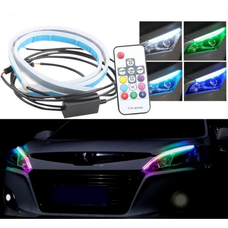 2023 New Design Start Scanning Led RGB CAR SIGNAL LED DRL ULTRA-THIN ...
