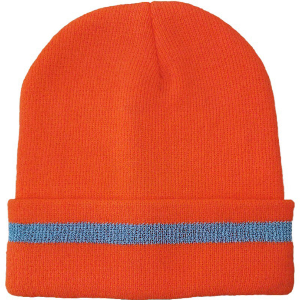TMDBYX Unisex Reflective Stripe Knitted Hats Beanies Luminous Outdoor