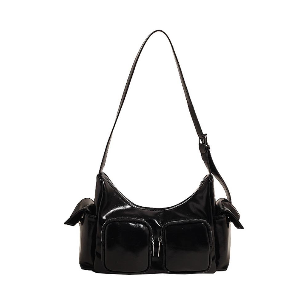 DARNELL PU Leather Underarm Bag, Y2K Korean Style Pocket Crossbody