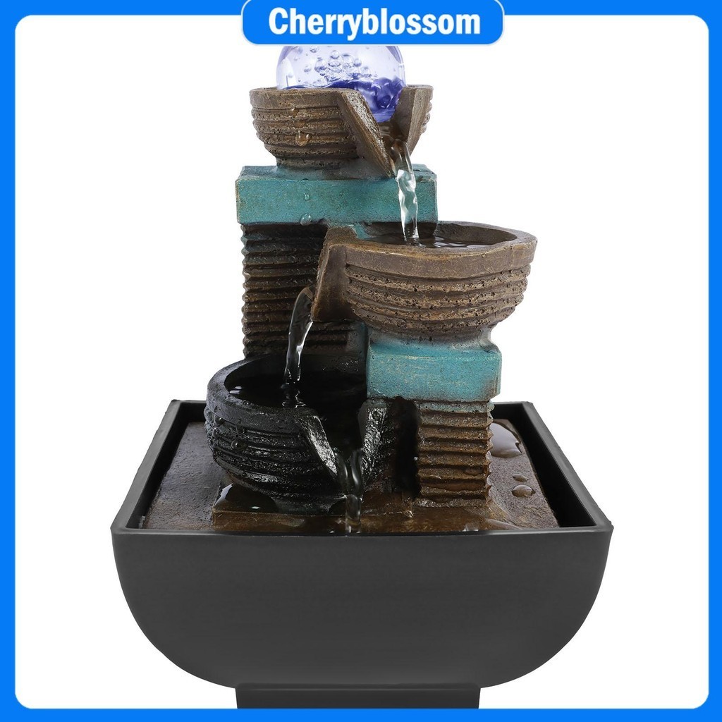Indoor Tabletop Fountain Water Features with Illuminated Crystal Ball ...