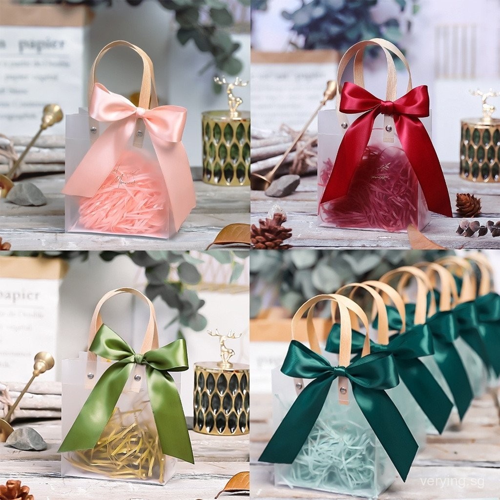 SG Stock] Transparent gift bag for wedding favours Wedding