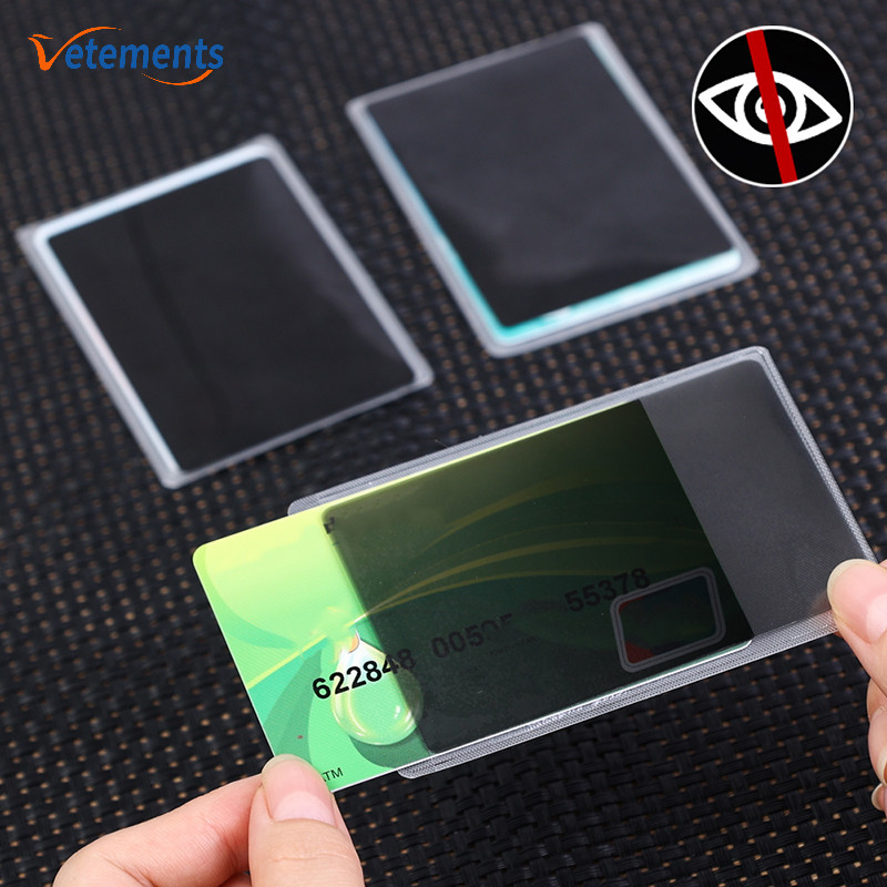 Convenient Reusable PVC Privacy Peep-proof Film Card Cover - PVC ...