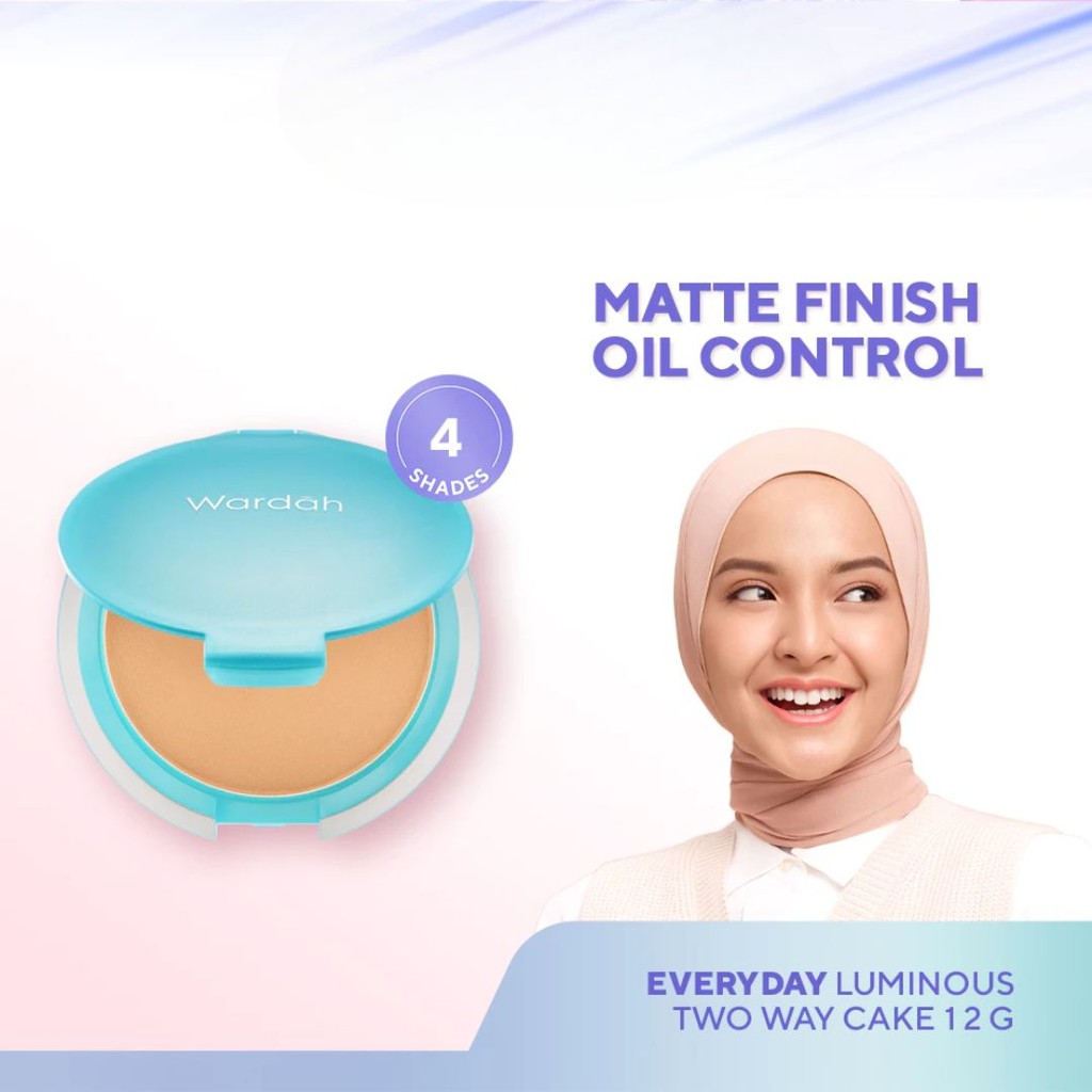 Wardah Everyday Luminous Two Way Cake Full - Refill / Merah Jingga Official - Gambar 2