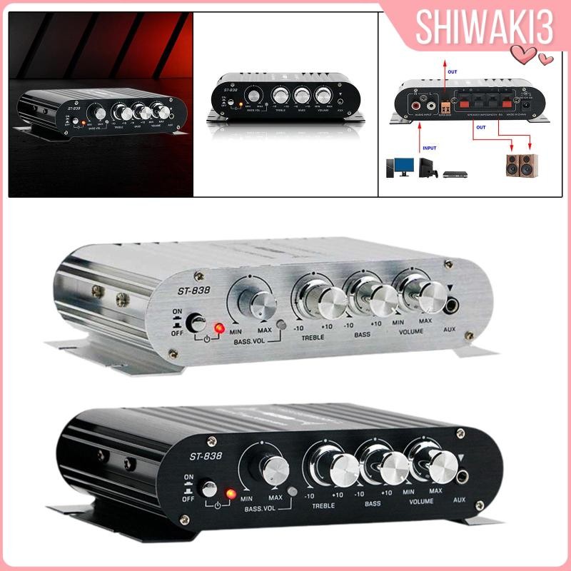 [Shiwaki3] Mini Amplifier Power Amplifier 12V 80wx2 2.1 Channel Mini ...