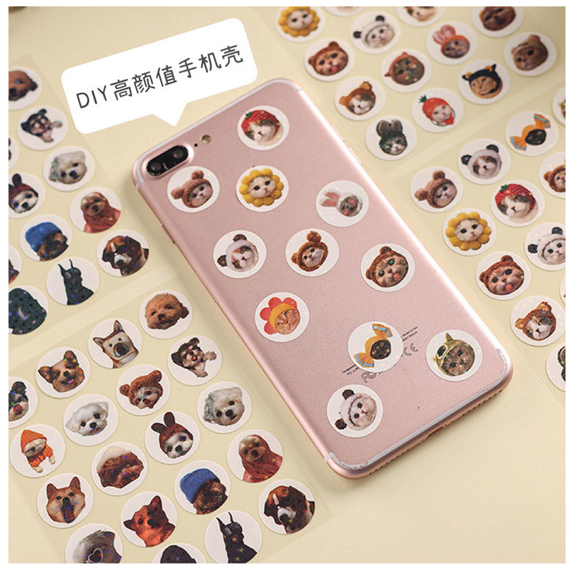 Cartoon Animal Collection Stickers Children's Handbook Material ...