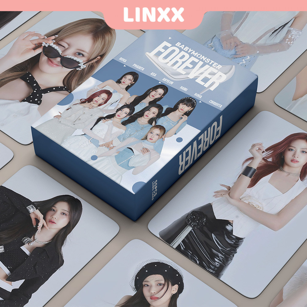 LINXX 55 Pcs BABYMONSTER FOREVER Album Lomo Card Kpop Photocards