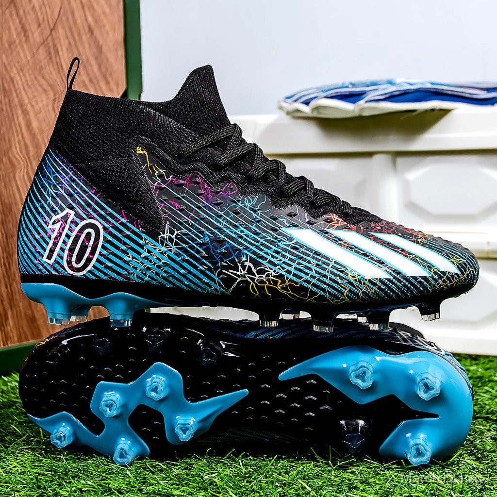 Size 35 46 High Top Football Boots Spike Football Boots Men s Shoes Comprehensive Training Shoes Women s Shoes Sports Shoes Flying Knit Seamless Large Size Football Boots Professio Shopee Singapore