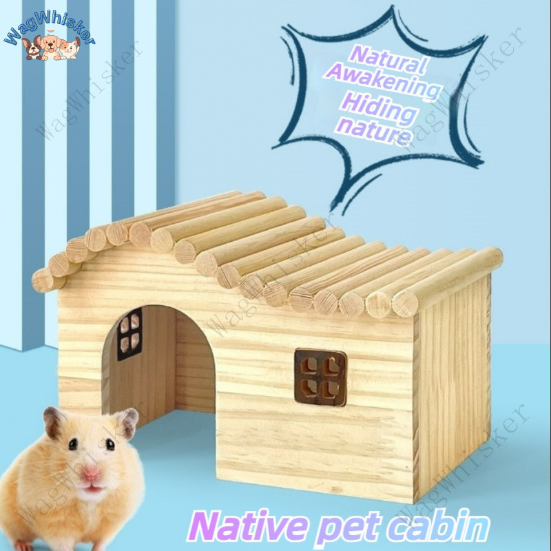 Curated visual reference: Gallery Detail: 2025 Hamster Wooden House Natural Wood Hideout For Dwarf Hamsters
