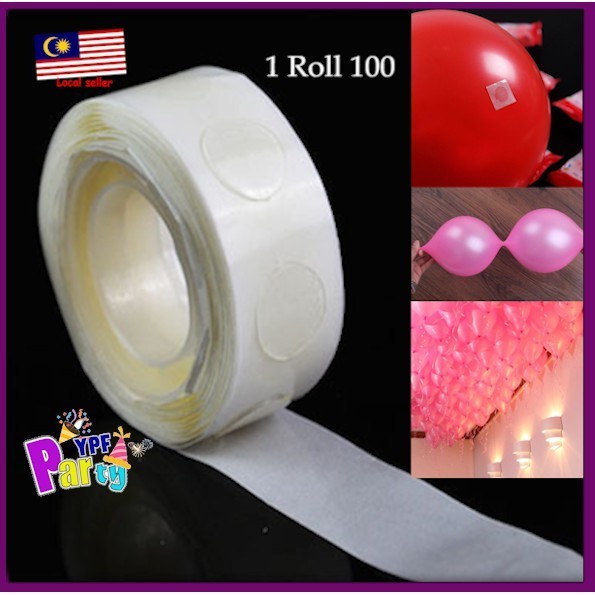 100Pcs Points Balloon Attachment Glue Dot Attach Stick Balloons To ...