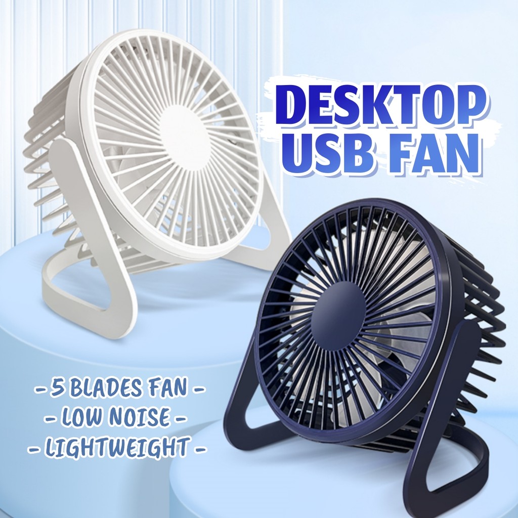 360 Rotation 5 Inch USB Fan Mini Fan Desk Fan Portable Electric Table ...
