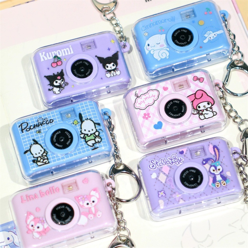 Cartoon Camera Creative Luminous Camera Keychain Pendant Children Toy ...