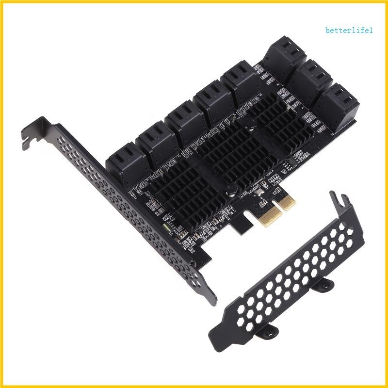 BTM 16 Port PCIE 6Gbps PCI for Express Controller Card PCI-E 1X to III ...