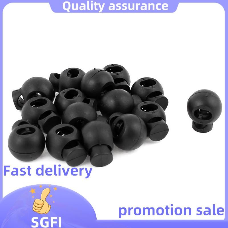 Adjustable Round Toggle Spring Loaded Rope Lanyard Cord Locks 15 Pcs ...