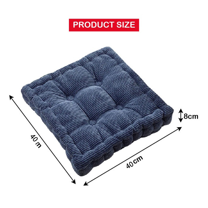 【40*40CM】Thicken Square Seat Cushion Comfy Tatami Cushion Office Home ...