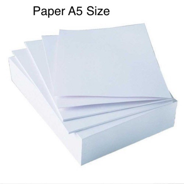 Paper A5 size 500 sheets sheets 100sheets 500 sheets | Shopee Singapore