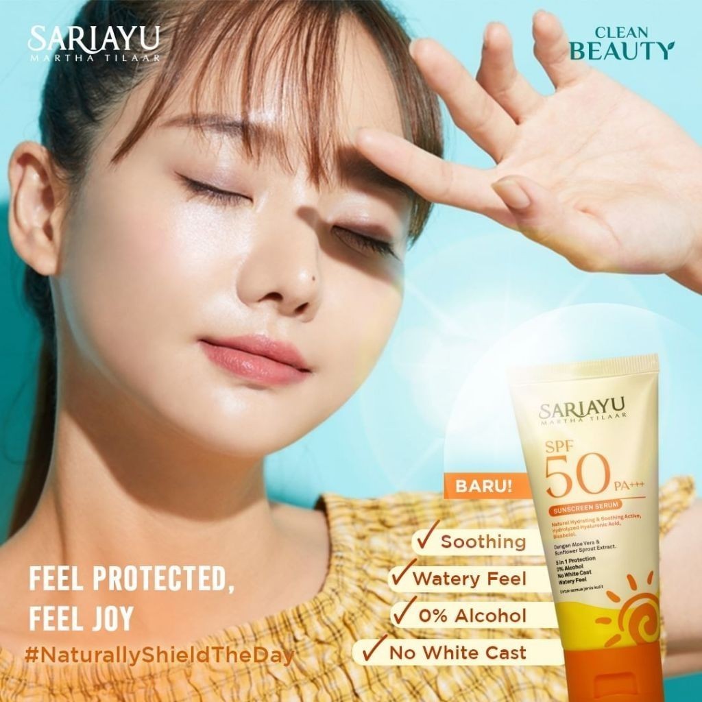 Sariayu Sunscreen Serum SPF 50 PA+++ 30gr / Sari Ayu SPF 30 PA+++ / Merah Jingga Official - Gambar 4
