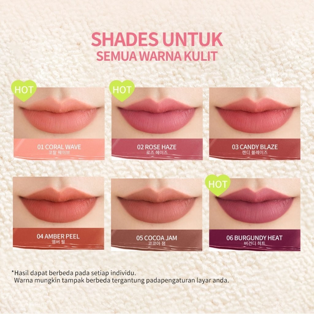 BARENBLISS BNB Apple Makes Adorable Mousse Tint / Merah Jingga Official - Gambar 3