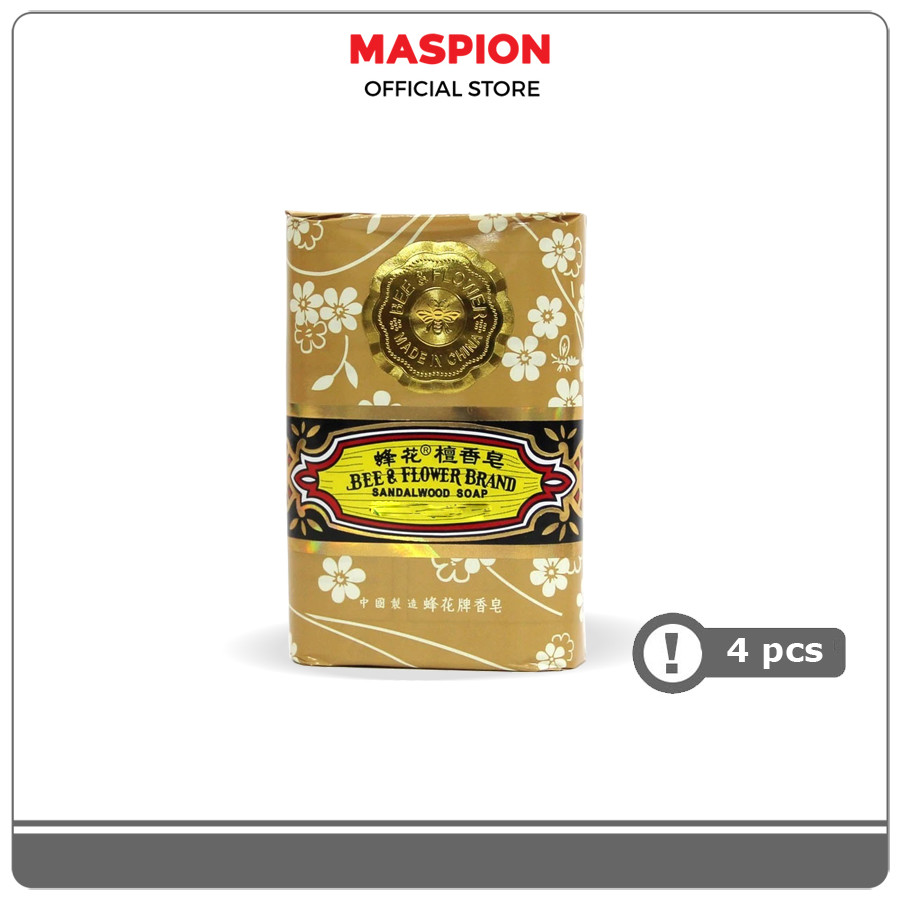 Maspion Sandalwood Soap Sabun Mandi Bee & Flower 125 Gram isi 4 - Gambar 3