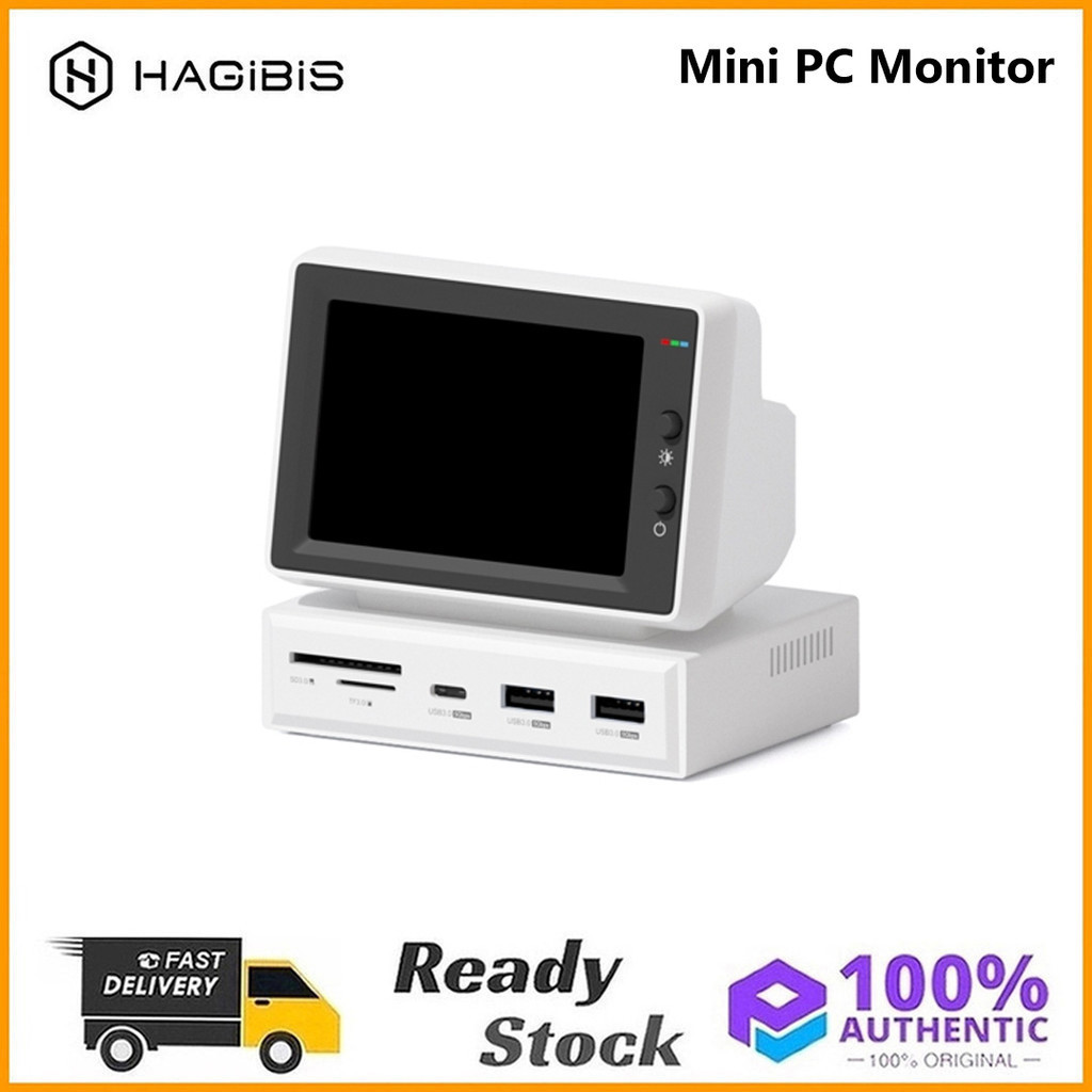 Original Hagibis 3.5 inch IPS Mini Screen AIDA64 Mini PC CPU RAM HDD ...