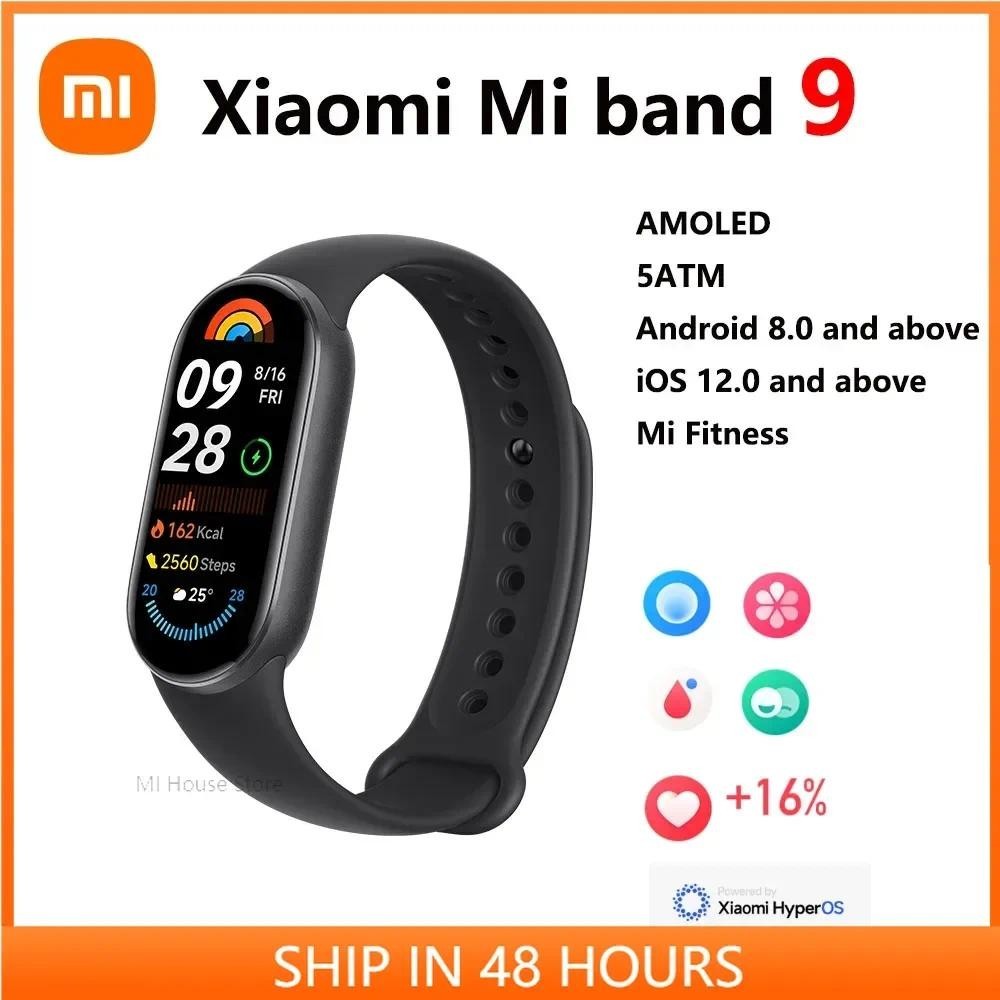 Xiaomi Mi Band 9 AMOLED 1.62 Screen 5ATM Waterproof 24 7 Sports Mi Fitness Traker Heart Rate Monitor Chinese Version Shopee Singapore