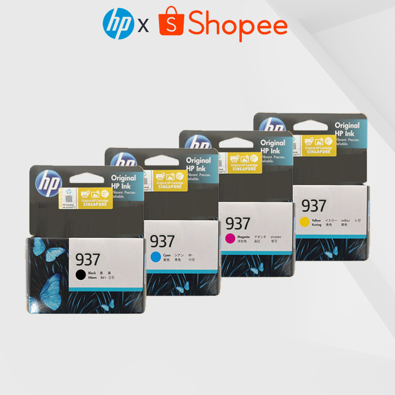 HP 937 HP 937e | Black, Cyan, Magenta, Yellow Original Ink Cartridges ...