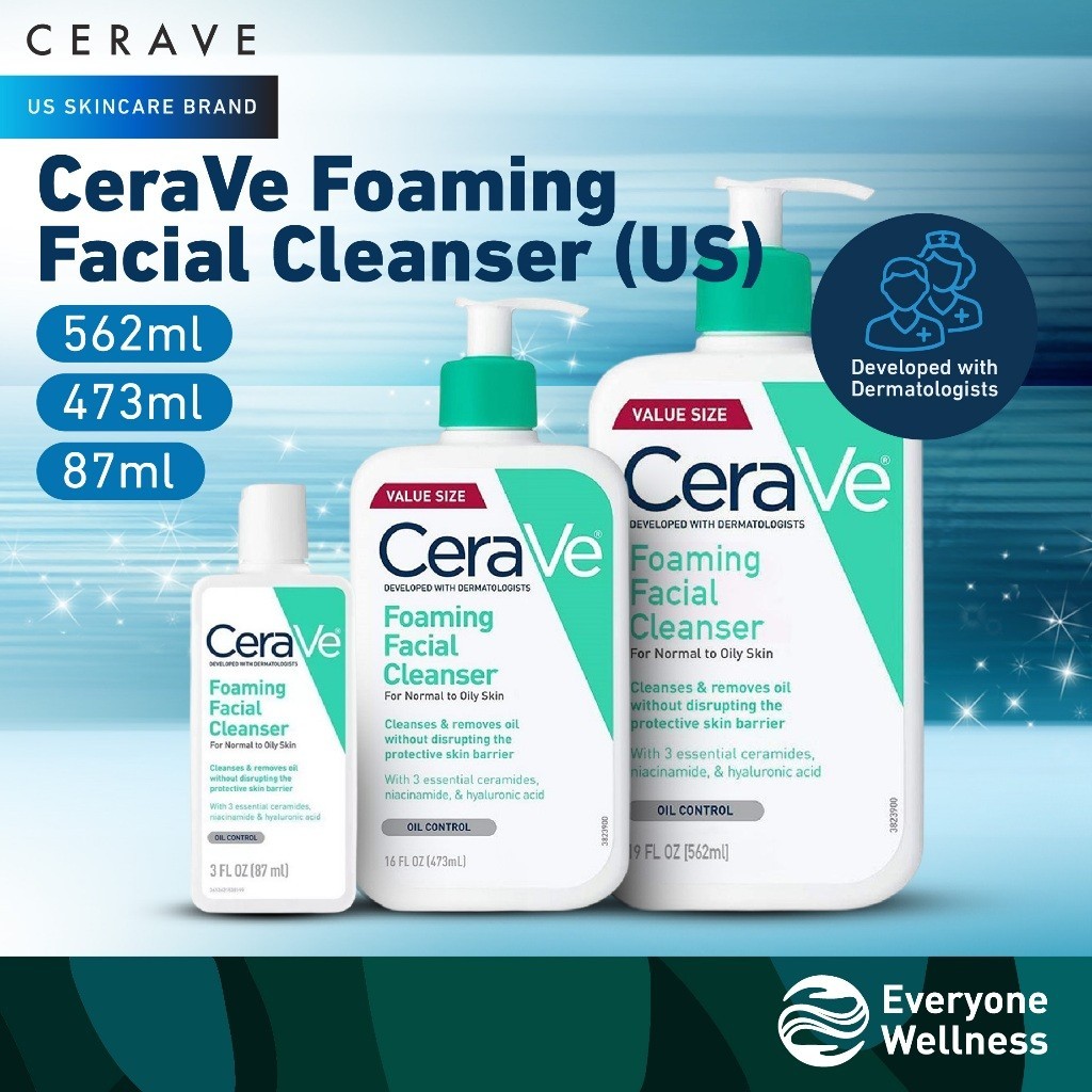 [Local Delivery] CeraVe Foaming Cleanser / Foaming Facial Cleanser ...