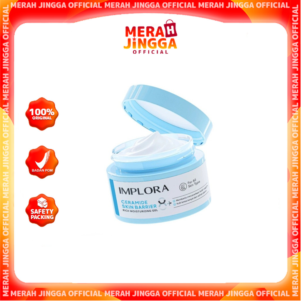 Implora Ceramide Skin Barrier Rich Moisturizing Gel / Merah Jingga Official