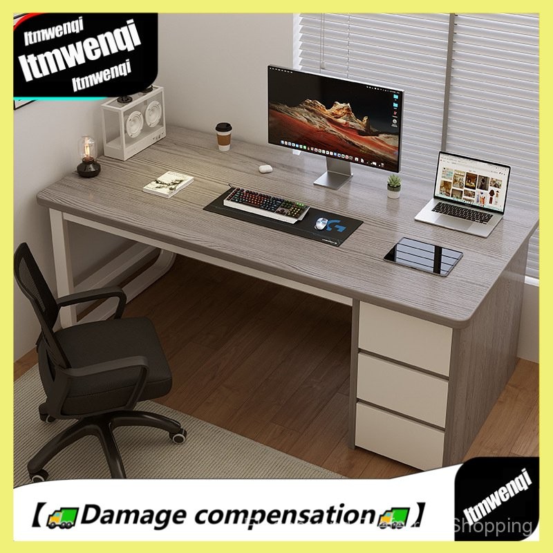 Desktop Computer Desk Office Special Simple Modern with Drawer Writing ...