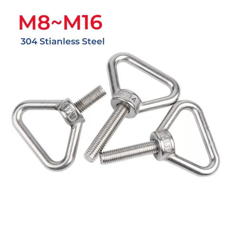 M8 M10 M12 M16 304 Stianless Steel Triangle Lifting Eye Screw Bolt ...