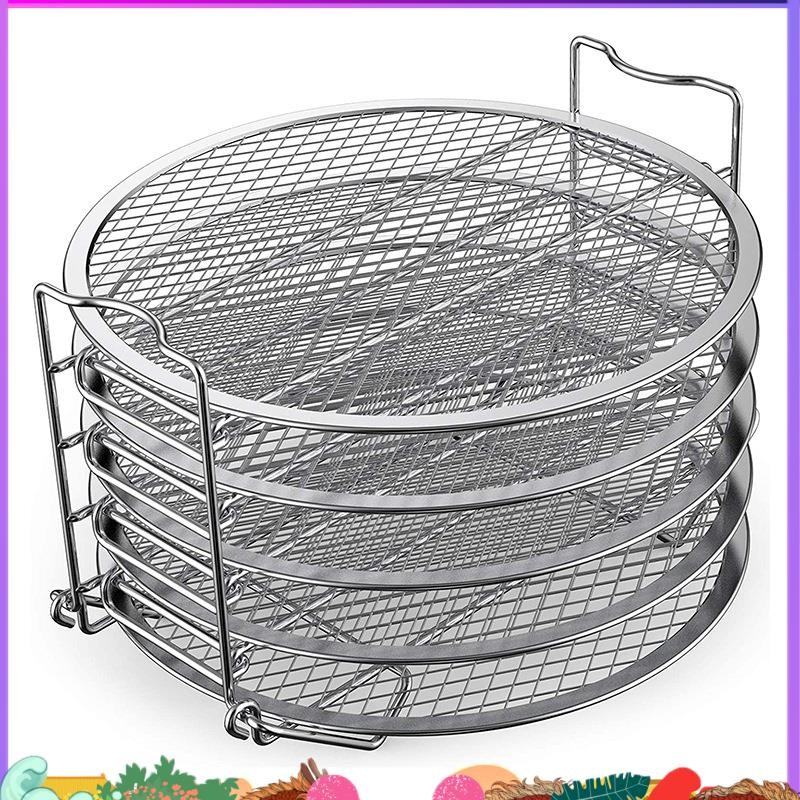 Dehydrator Rack Stainless Steel Stand Accessories Compatible with for Ninja Foodi Pressure Cooker and Air Fryer 6.5