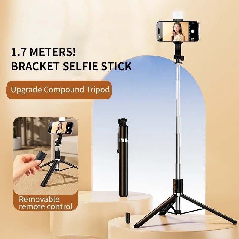 【SG Local Stock】1.7M Selfie Stick Bluetooth Mobile Phone Tripod Mini ...