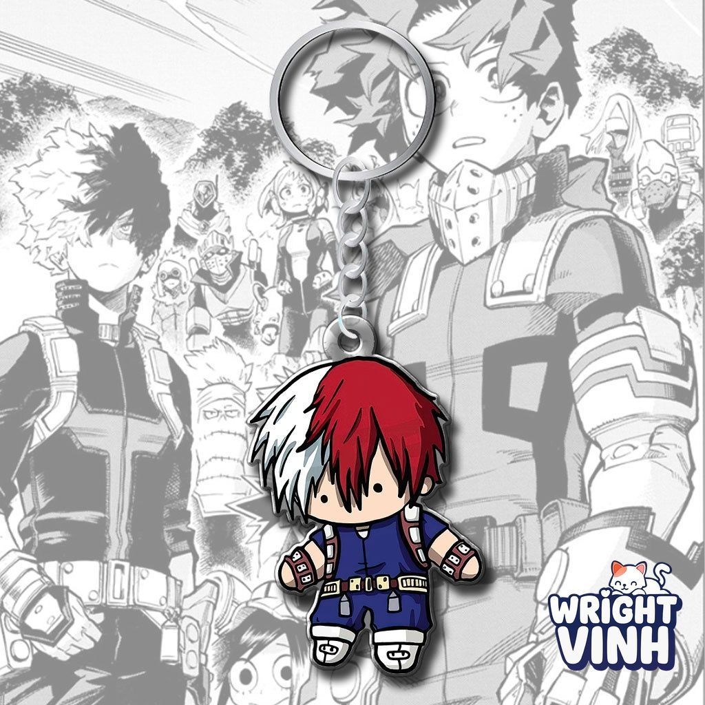 Chibi keychain Anime My Hero Academia Todoroki All Might Deku Midoriya ...