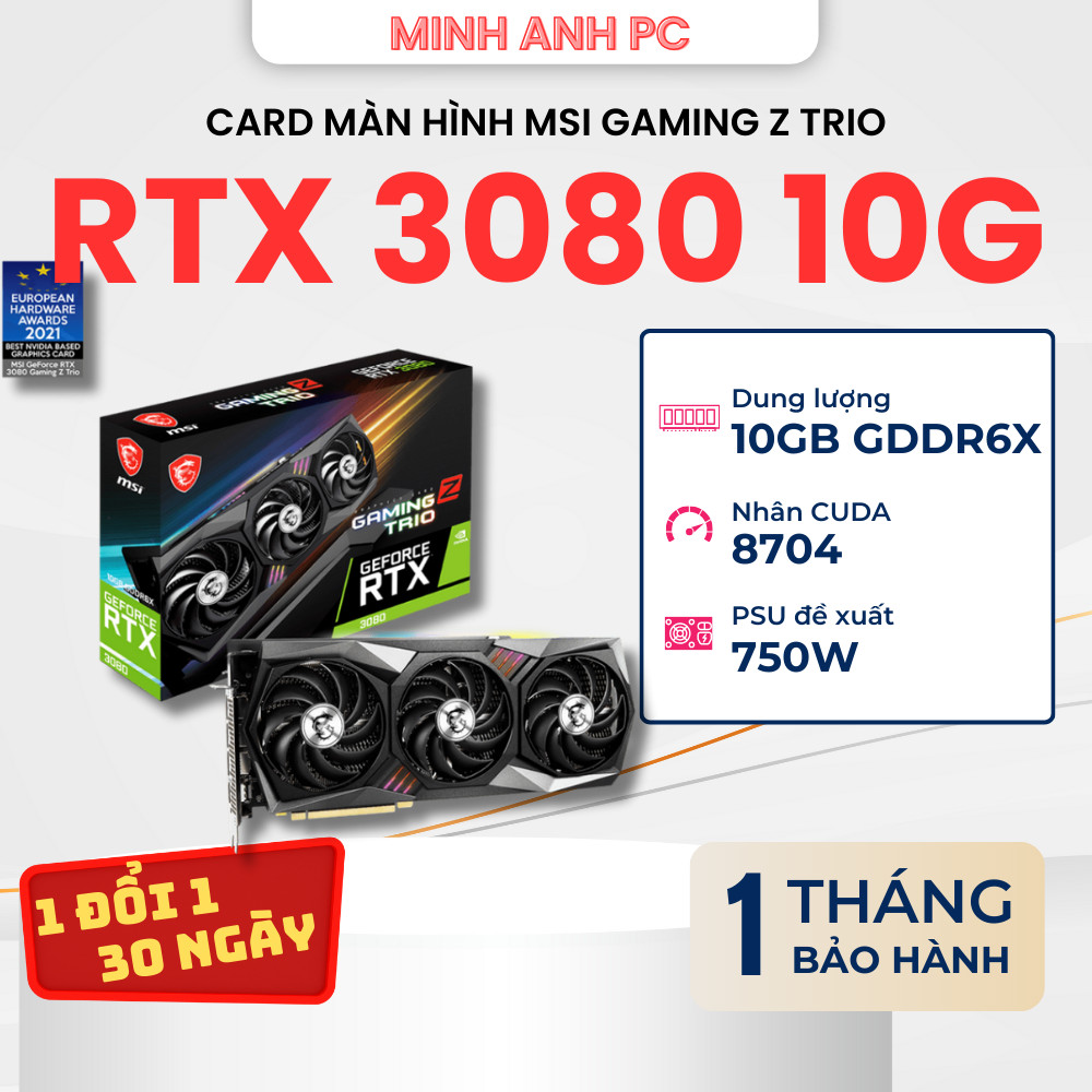 Vga Video Card MSI RTX 3080 Gaming Z Trio 10G LHR - | Shopee Singapore