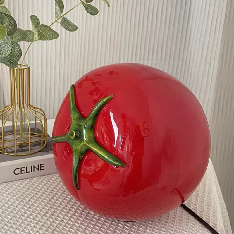 Tasty Bright online Red Tomato LED Night Light Fruit Room Wall Decoration