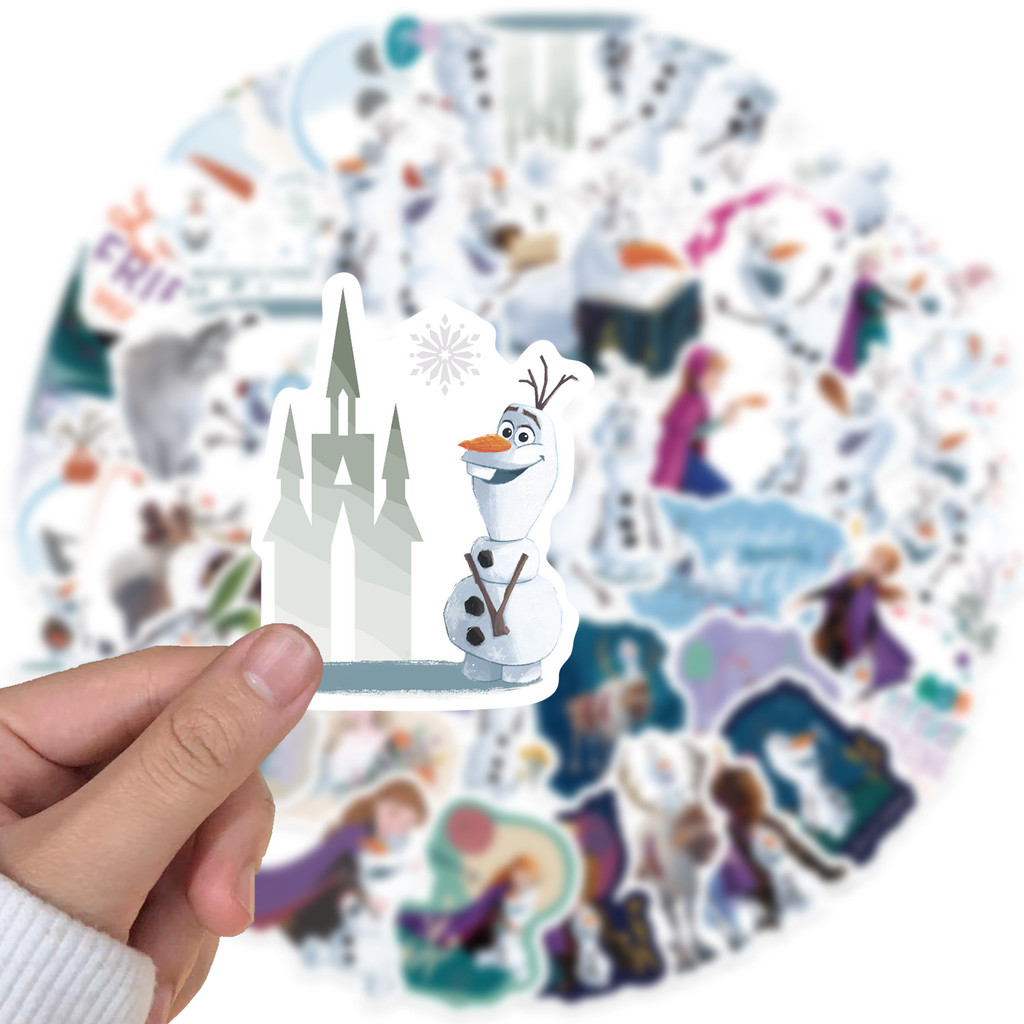 1 Olaf disney 50 Sheets Frozen 2 2 Pvc Waterproof sticker | Shopee ...