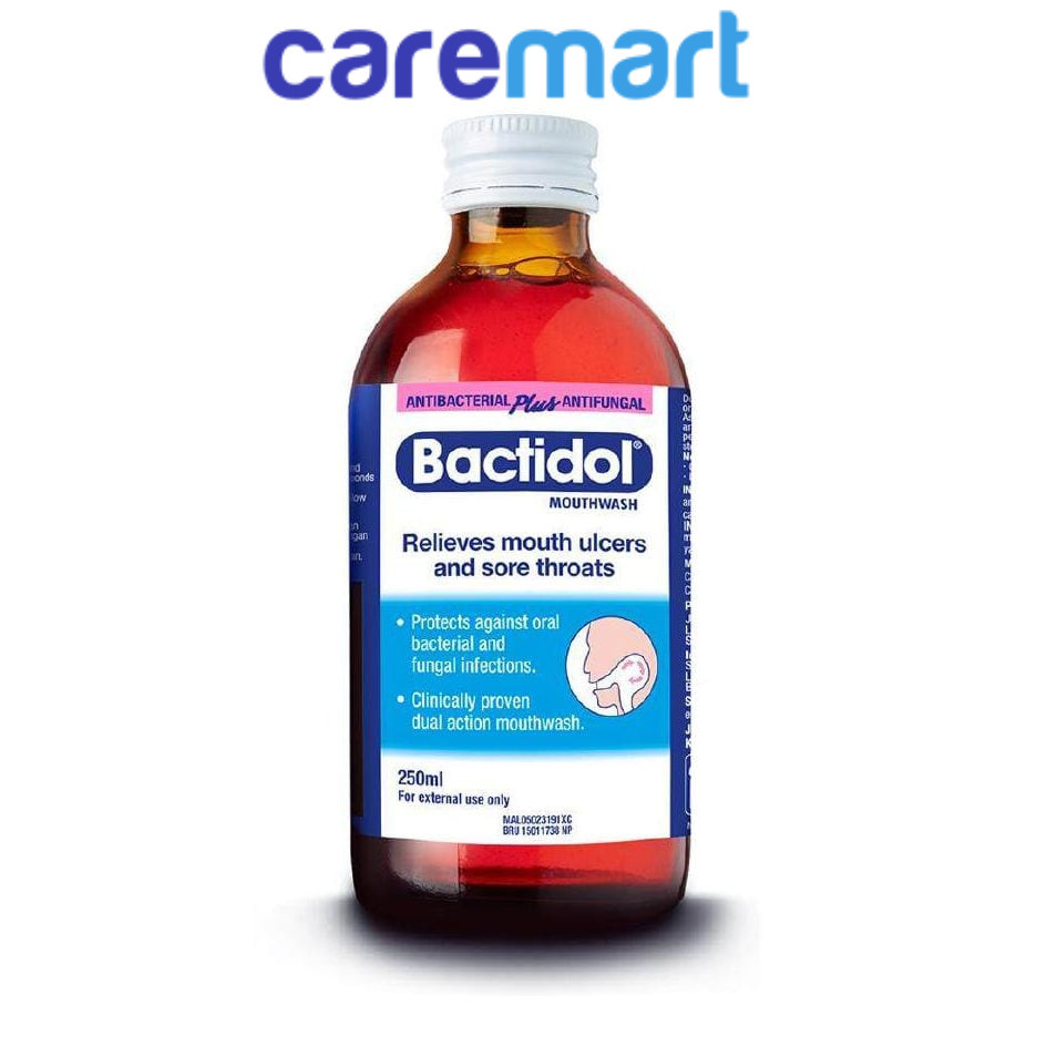 BACTIDOL MOUTHWASH 250ML (EXP:07/2027) | Shopee Singapore